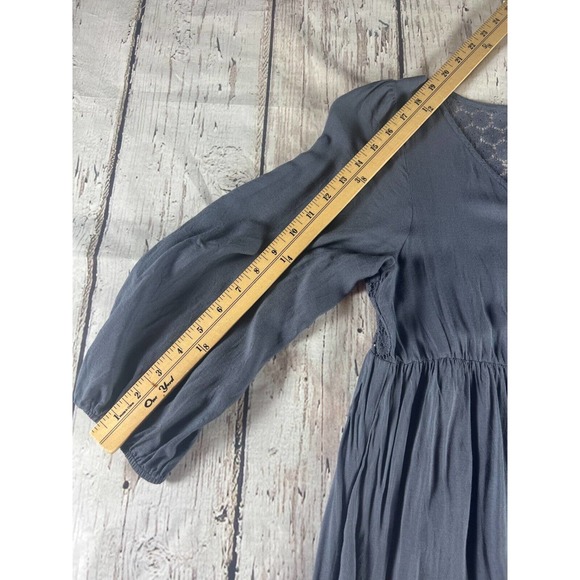 Alter'D State Grey Dress, Gorgeous Lace Trimmed, Size Small - Picture 4 of 5